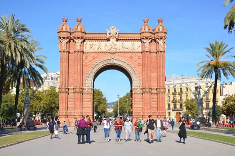 Der Arc de Triomf in Barcelona